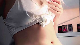 Awkward Masturbation of a Student on the Balcony