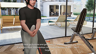 Mansion Days TABOO Hentai Game Ep.5 fucking STEPMOM THROAT in the LAUDRY ROOM while her DAUGHTERS are in the ROOM NEXT DOOR !