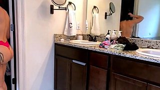 Amateur striptease and Solo masturbation