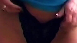 Mature Blonde Shaves Smooth Then Fingers Dripping Pussy