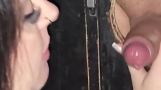 Wife Greedy for Black Cock Can't Resist Ending up Giving Her Ass to the Eater in the Gloryhole.