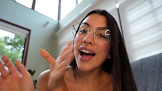 Blonde babe britney braces solo dildo masturbation
