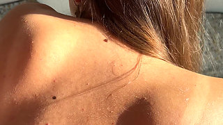 Cute Petite Stepsister Came Back From Beach Completely - Lotion Massage Turned Into Rough Sex