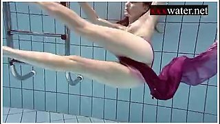 Smoking Hot Russian Redhead In The Pool