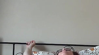 Playing with Pussy with Vibrator in Pantyhose