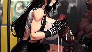 Tifa Searches for Dick on the Train