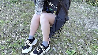 Noa-chan's wild pee! ! I urinated while climbing a mountain!