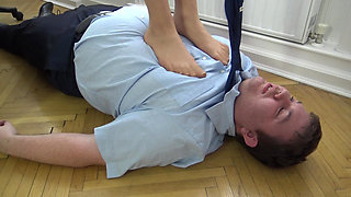 Office Trampling!