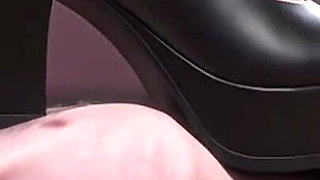 Fat BBW Foot Trampling - Humiliating Skinny Slave
