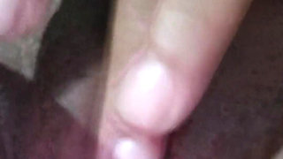 brunette masturbating at home