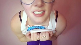 Cute blonde Jenna Lovely foot fetish