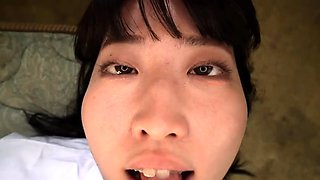 Great close up in japanese teen oral sex pov