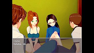 Exotic public hentai scene featuring NTR and exhibitionism with a hot mommy