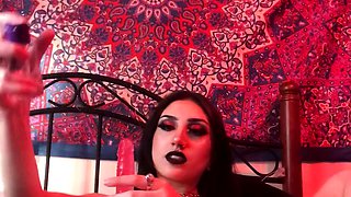 Stacked brunette goes solo toys and masturbation