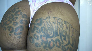 Ebony Goddess in Pink Panties
