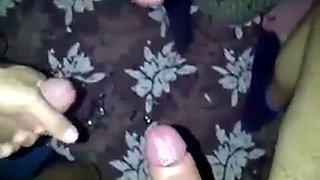Big-cock amateurs enjoy mutual blowjobs and cum together.