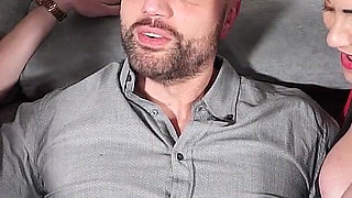 Double Blowjob & Double Handjob to Captain Eric - with Mary Rider