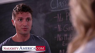 Professor Rachael Cavalli Takes Students Big Cock To Relieve Her Stress In Back To School Part 3