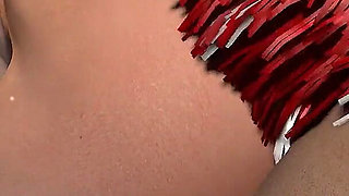 Cheerleader Streams Her First Anal