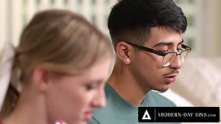 MODERN DAY SINS Popular Petite Virgin Cheerleader Melody Marks Loses Nerd On A Bet
