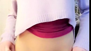 Solo mature masturbating on webcam