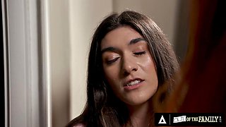 OUT OF THE FAMILY - Aubry Babcocks Sexuality Test Turns Into Stepmom Lauren Phillips Hardcore 3-Way