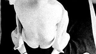 Horny Granny Gets Fucked in Black and White