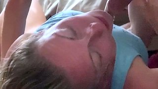 Balls Deep Throat pie gagging slave